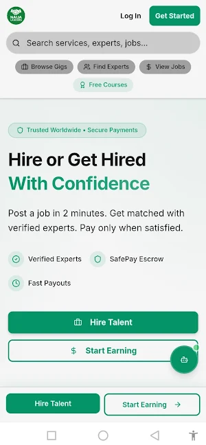 Naijalancers: Freelance App Screenshot 0