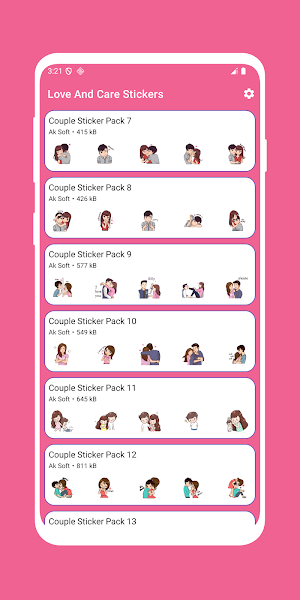 Love And Care Stickers Screenshot 1
