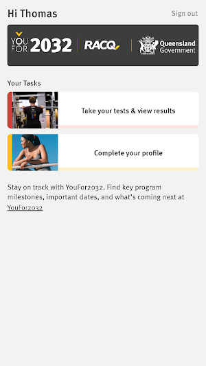 YouFor2032 Talent Search Screenshot 1