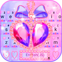 Pink Diamond Bowknot Keyboard Theme