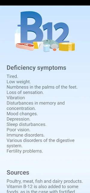 Vitamins and Supplements Guide Screenshot 1