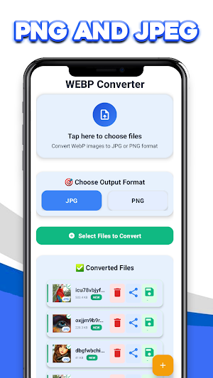 Webp to PNG image or JPG image Screenshot 1