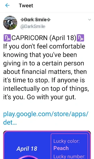 Daily Horoscope in English Screenshot 2
