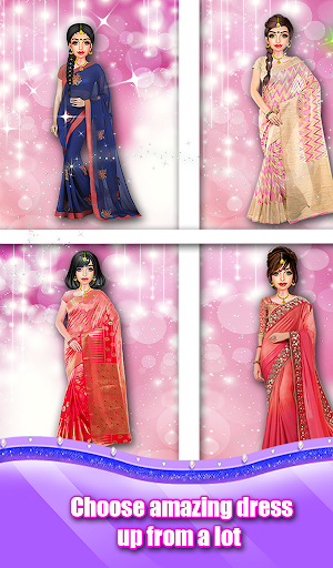Indian Wedding Saree Designs Fashion Makeup Salon Screenshot 2
