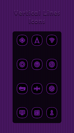 Vertical Purple Lines Icons Screenshot 3