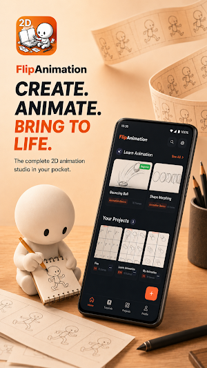 Flip Animation: 2D Draw a Clip Screenshot 3