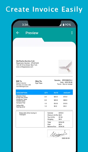 OnTheGo - Invoice Maker Screenshot 1
