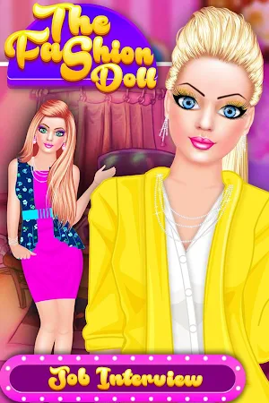 Fashion Doll - Job Interview Dress Up Game Screenshot 0