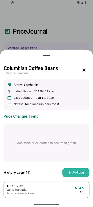 PriceJournal Screenshot 2