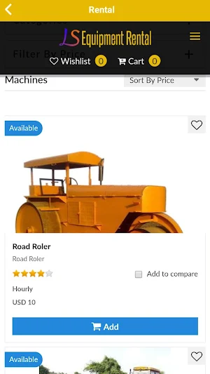 LS Equipment Rental Screenshot 1