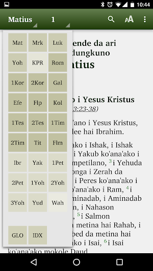 Alkitab Moronene Screenshot 2