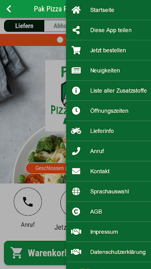 Pak Pizza Pasta Heimservice Screenshot 2