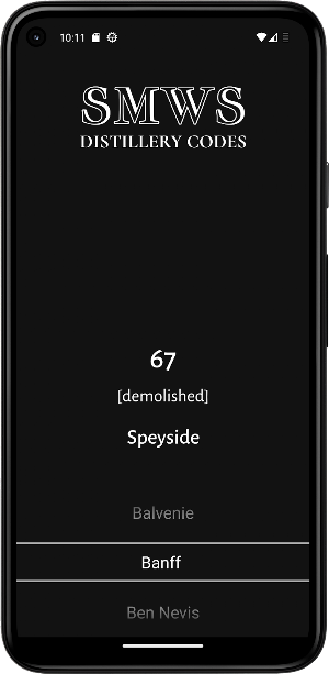 SMWS Codes Screenshot 2