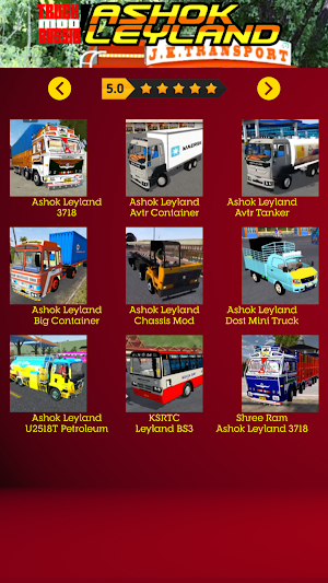 Truck Mod Bussid Ashok Leyland Screenshot 1