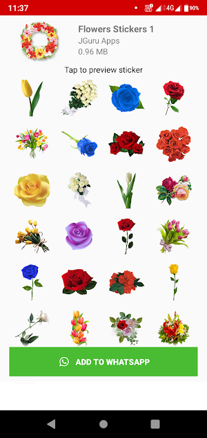 Flower Stickers For Whatsapp WAStickerApps Screenshot 2