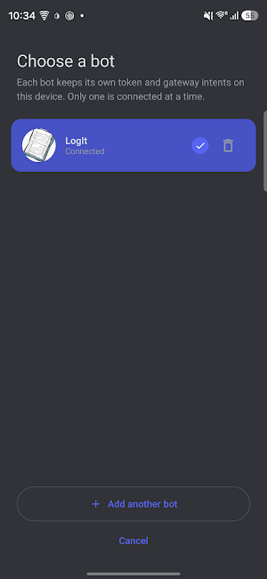 Discord Bot Client for Android Screenshot 1