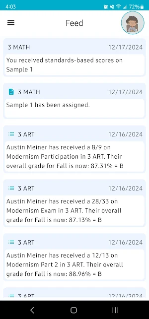TeacherEase - Students Screenshot 1