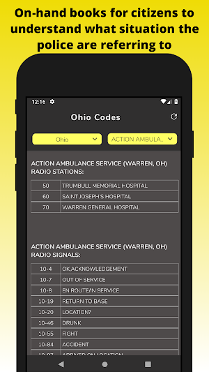 Police Scanner Radio Codes Screenshot 2