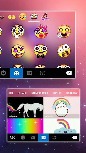 Color Shiny Butterfly Keyboard Background Screenshot 3