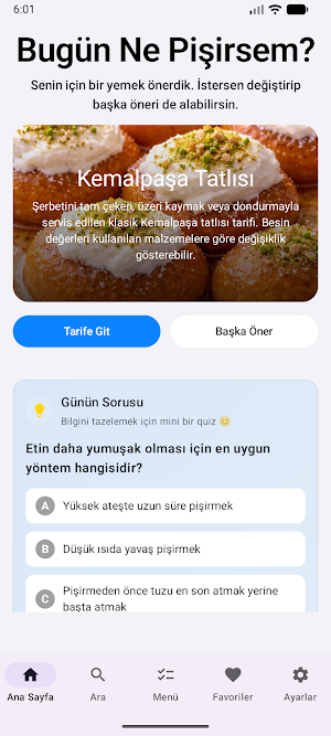 Bugün Ne Pişirsem? Screenshot 0