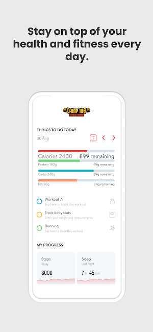 Camp 100 Fitness Training Screenshot 1