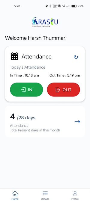 Arastu HRMS Screenshot 1