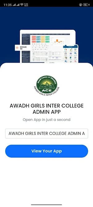 AWADH GIRLS COLLEGE ADMIN APP Screenshot 0