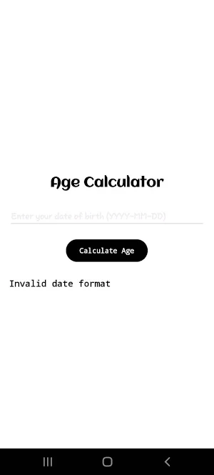 Age Calculator Screenshot 0