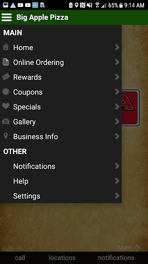 Big Apple Pizza - NJ Screenshot 1
