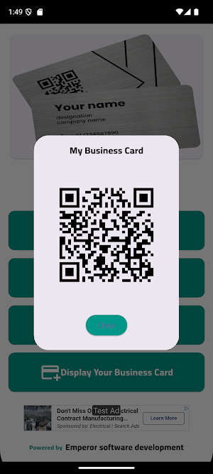 bussiness card Screenshot 2