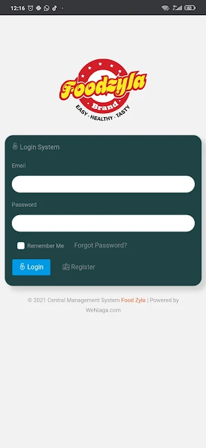 Foodzyla System Screenshot 0