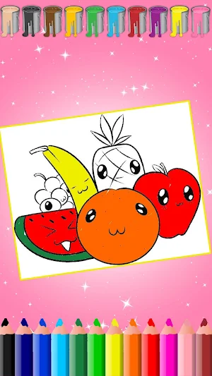 Kawaii Coloring, cute coloring pages Screenshot 1