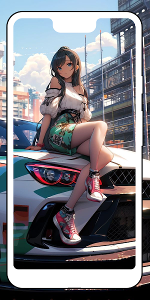 Anime Girl X JDM Wallpaper Screenshot 2
