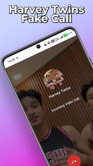 Harvey Twins Fake Call & Chat Screenshot 0