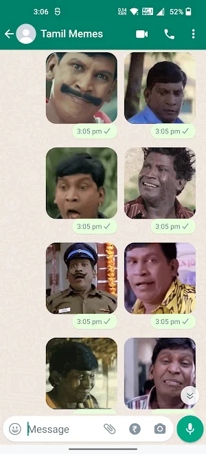 Vadivelu Animated Stickers Screenshot 1