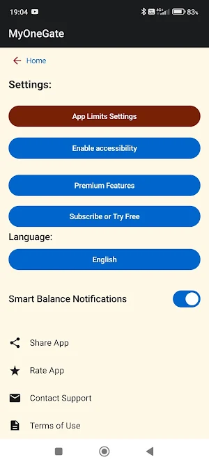 MyOneGate Screenshot 1