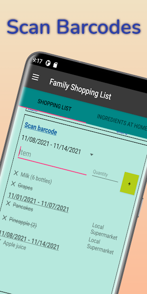 Shared Family Shopping List - Instant Sharing Screenshot 2