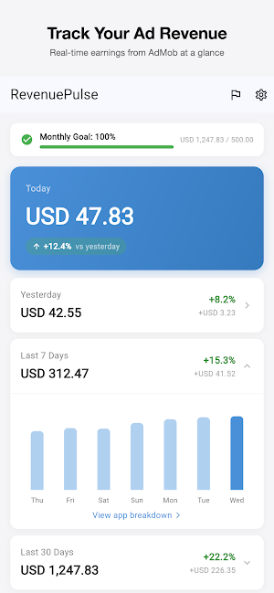 Revenue Pulse: Ad Earnings Screenshot 0