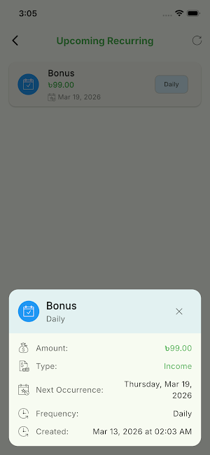 Mango Finance - Daily Expense Screenshot 2