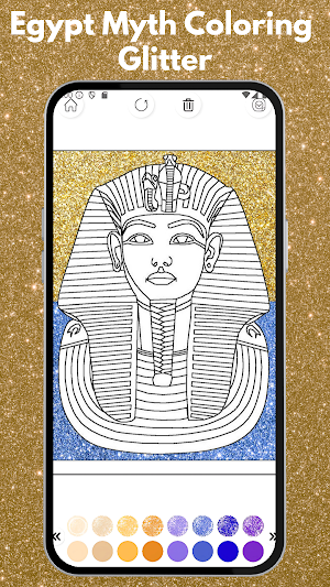 Egypt Myth Coloring Glitter Screenshot 0