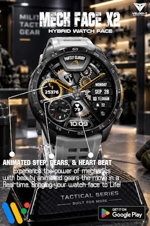 Mech Face X2 Watch Face Screenshot 0