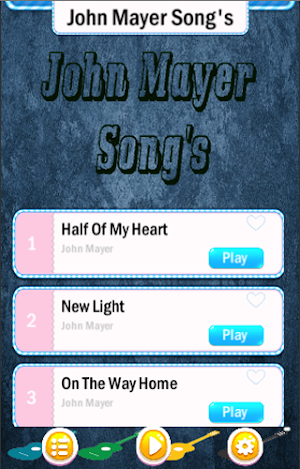 John Mayer Song : Best Piano T Screenshot 1