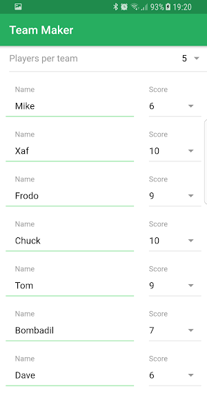Team Maker - Balanced Random Football Teams Screenshot 3