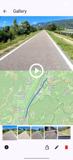 Geotrip: Dashcam with GPS Map Screenshot 2