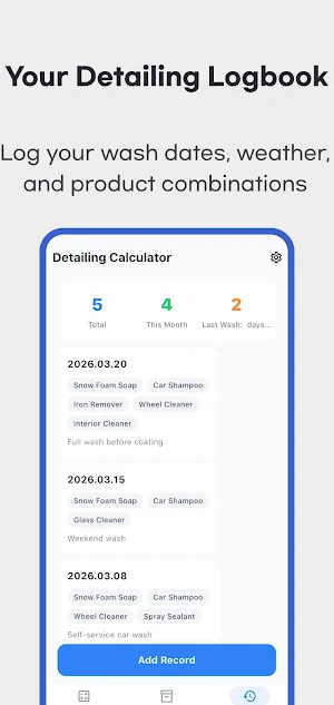 Detailing Calculator: Car Wash Screenshot 3