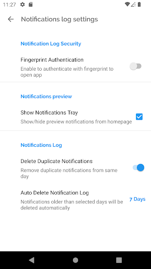 Notification History Log Screenshot 3