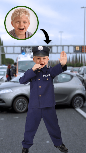 Kids Police Suit Photo Editor Screenshot 2