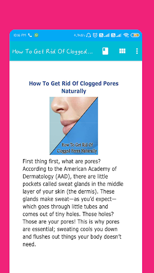 How To Get Rid Of Clogged Pores Naturally Screenshot 1
