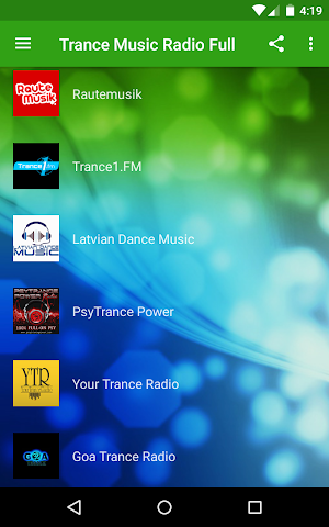 Trance Radio Full - Electro, Psytrance, Techno Screenshot 1