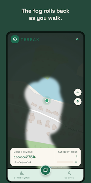Terrax: Fog Map & Step Tracker Screenshot 0